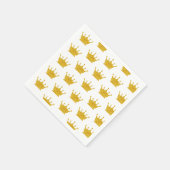 Serviette En Papier Motif d'or (Coin)