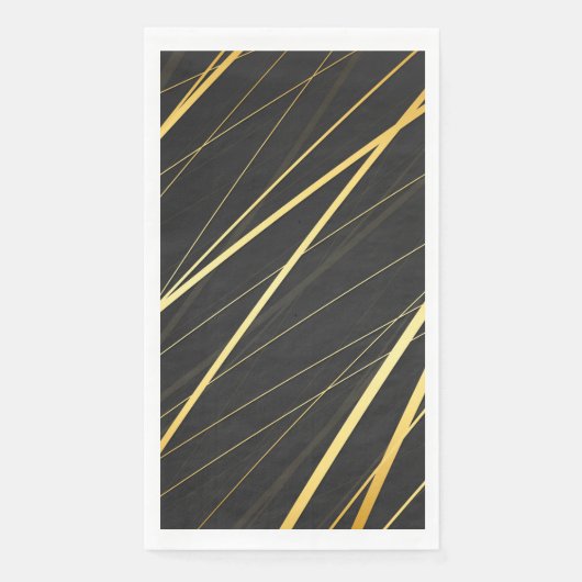 Serviette En Papier Motif d'or 1 (Devant)