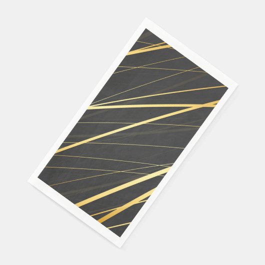 Serviette En Papier Motif d'or 1 (Coin)