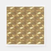 Serviette En Papier Motif doré captivant (Devant)