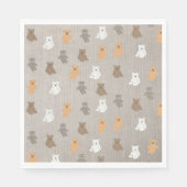 Serviette En Papier Motif d'ours mou (Devant)