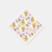 Serviette En Papier Motif D'Ours, Nounours, Mignons Ours, Étoiles (Coin)