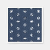 Serviette En Papier Motif d'outils maritimes (Devant)