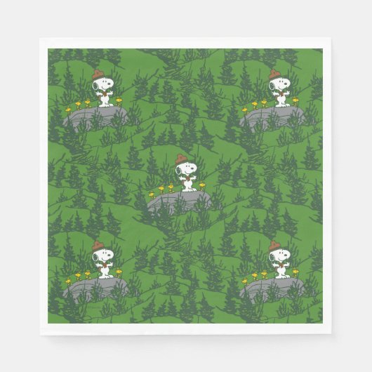 Serviette En Papier Motif du Beagle de snoopy (Devant)