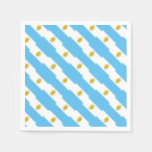 Serviette En Papier Motif du drapeau argentin (Devant)