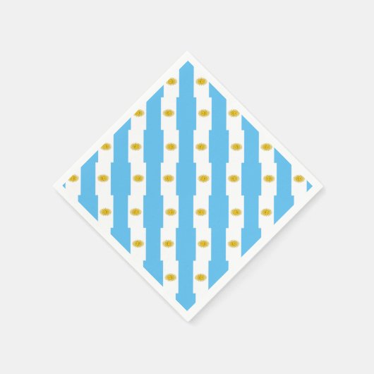 Serviette En Papier Motif du drapeau argentin (Coin)