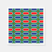 Serviette En Papier Motif du drapeau sud-africain (Devant)