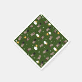 Serviette En Papier Motif du jour de la marmotte (Coin)
