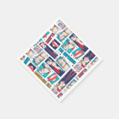 Serviette En Papier Motif du panneau de dessin Krypto (Coin)