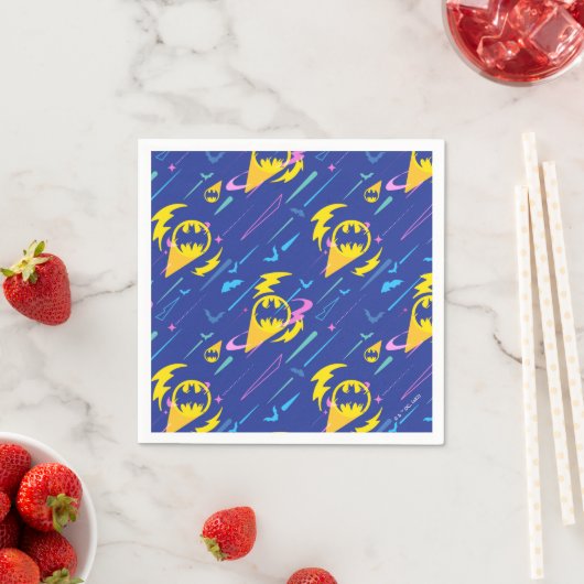 Serviette En Papier Motif du signal de chauve-souris Batman (En situation)