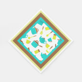 Serviette En Papier Motif d'ustensiles de cuisine (Coin)