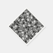 Serviette En Papier Motif d'ustensiles de cuisine (Coin)
