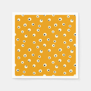 Serviette En Papier Motif d'yeux globuleux mignons et effrayants pour