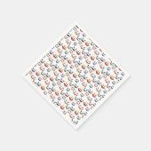 Serviette En Papier Motif Éffrayant Halloween (Coin)