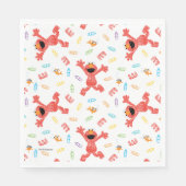Serviette En Papier Motif Elmo Crayon (Devant)