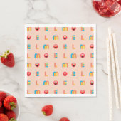 Serviette En Papier Motif Elmo moderne (En situation)