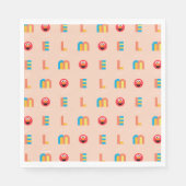 Serviette En Papier Motif Elmo moderne (Devant)