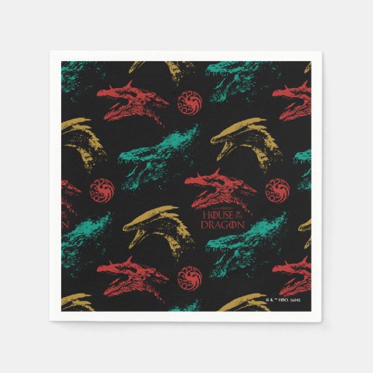 Serviette En Papier Motif en chef Dragon (Devant)