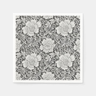Serviette En Papier Motif en dentelle florale