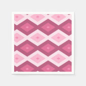 Serviette En Papier Motif en diamant rose (Devant)