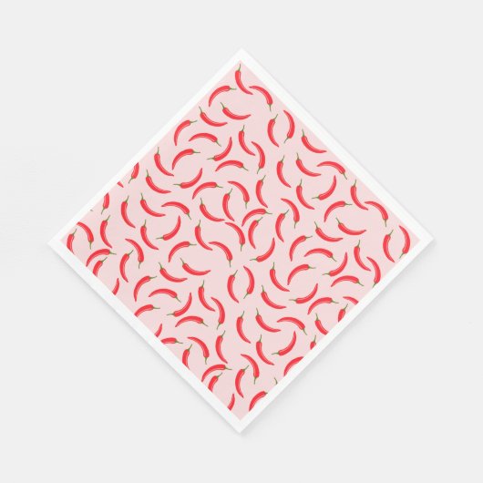Serviette En Papier Motif épicé Red Chili (Coin)