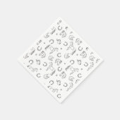 Serviette En Papier Motif équestre (Coin)