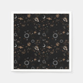 Serviette En Papier Motif Espace (Devant)