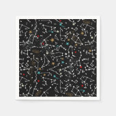 Serviette En Papier Motif Espace  (Devant)