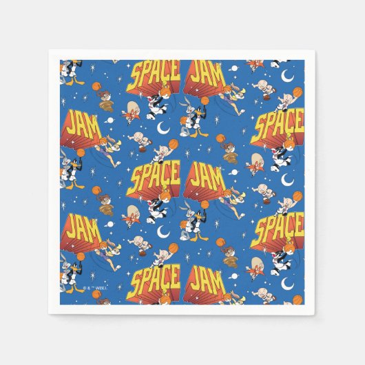 Serviette En Papier Motif Espace Extérieur SPACE JAM™ TUNE SQUAD™ (Devant)