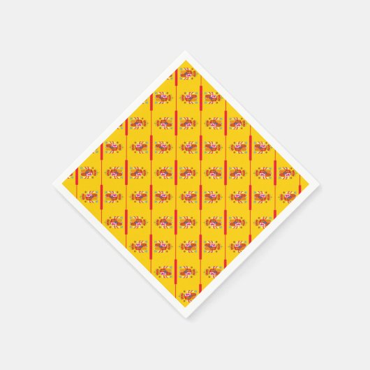 Serviette En Papier Motif espagnol (Coin)