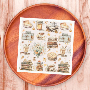 Serviette En Papier Motif esthétique essentiel automnal préféré