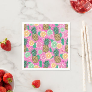Serviette En Papier Motif Été Plage