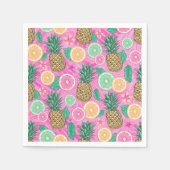 Serviette En Papier Motif Été Plage  (Devant)