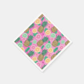 Serviette En Papier Motif Été Plage  (Coin)