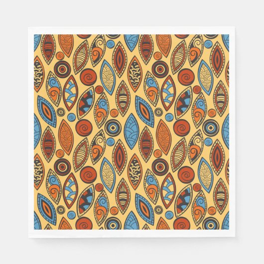 Serviette En Papier Motif ethnique (Devant)