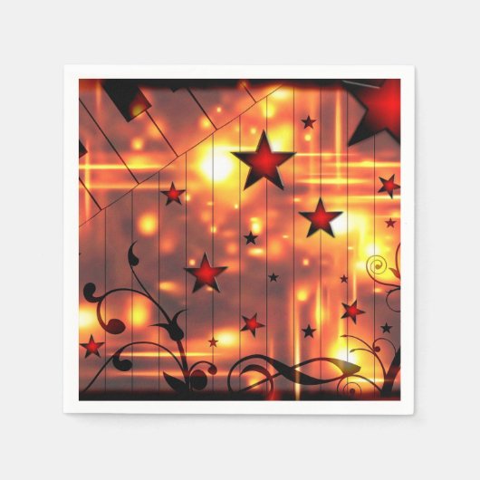 Serviette En Papier Motif étoile (Devant)