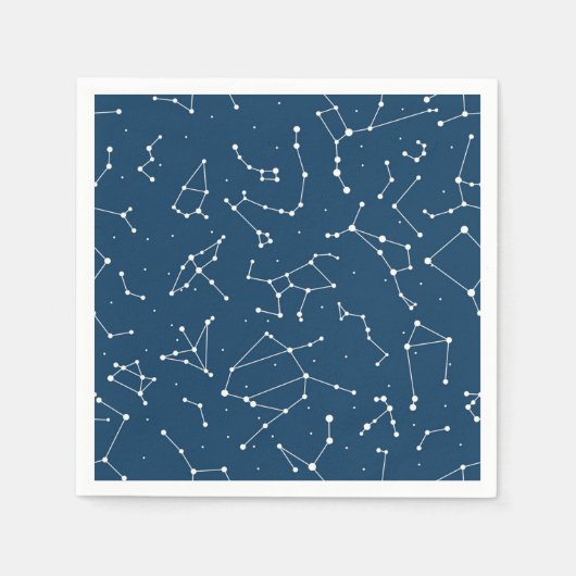 Serviette En Papier Motif étoile Constellation (Devant)