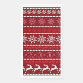 Serviette En Papier Motif Festif Noël Snowflake (Devant)