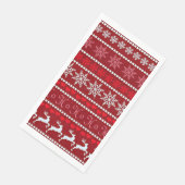 Serviette En Papier Motif Festif Noël Snowflake (Coin)