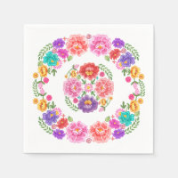 Motif Fête Florale Tendance Sénorita Mexicaine