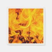 Serviette En Papier Motif Feu Et Flames (Devant)