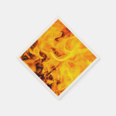 Serviette En Papier Motif Feu Et Flames (Coin)