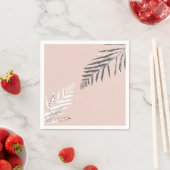 Serviette En Papier motif feuille (En situation)