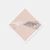Serviette En Papier motif feuille (Coin)