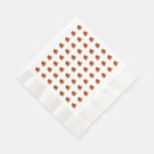Serviette En Papier Motif feuille d'automne - Elégante table blanche a (Coin)