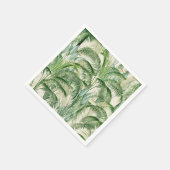 Serviette En Papier Motif Feuille de palme de feuillage tropical (Coin)
