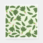 Serviette En Papier Motif Feuille Green Spinach (Devant)