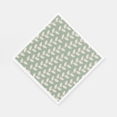 Serviette En Papier Motif feuille les années 70 rétro (Coin)