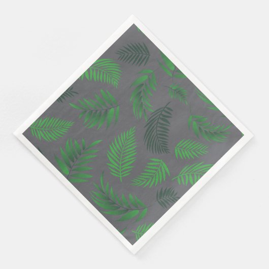 Serviette En Papier Motif Feuille tropical 13 (Coin)