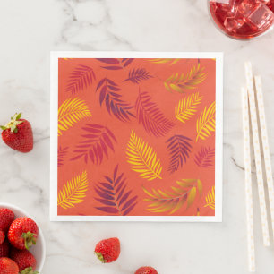 Serviette En Papier Motif Feuille tropical 18